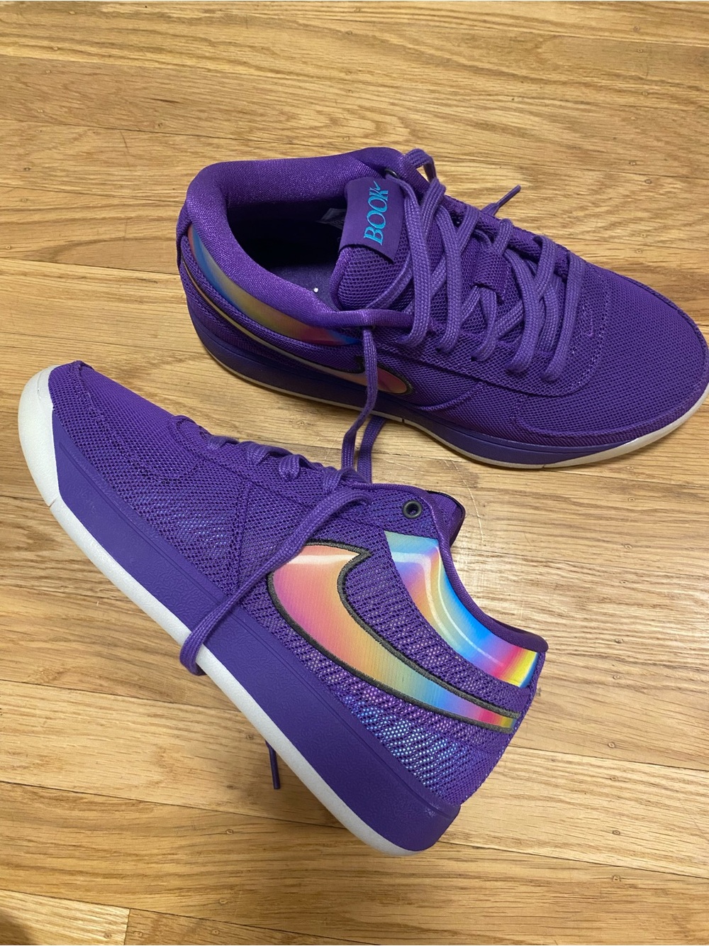 Nike Book 1 Desert Aurora Wild Grape Shoes
